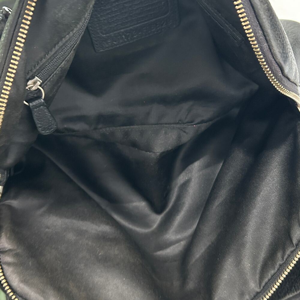 Coach Turnlock Penelope black leather Satchel Bag F16529 - Picture 6 of 7